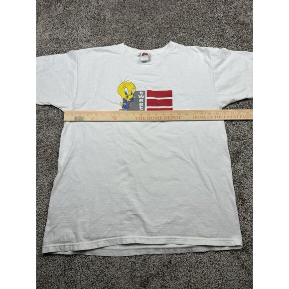 Tweety Looney Tunes‎ Shirt M White Graphic Tee Vintage 1998 - Picture 3 of 12